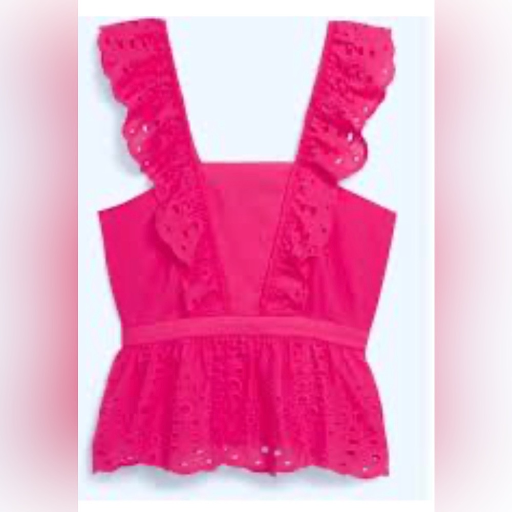 NWT Cotton Eyelet Top